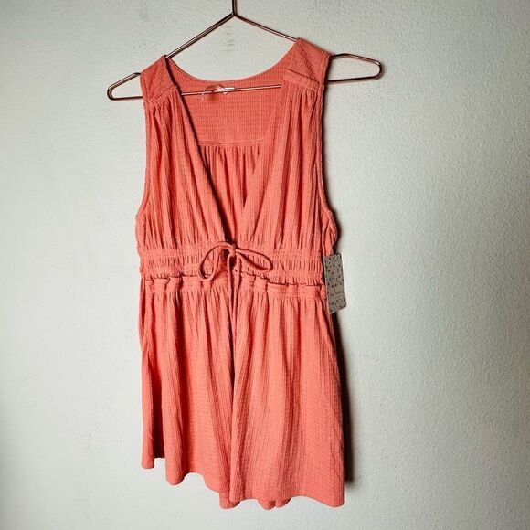NWT Free People Beach Bound Pink Sand Plunge Tank Medium - Picture 8 of 11